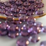 Rondell Bead 6mm Amethyst, Luster [50]