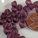 Bicone Beads:6mm Amethyst, Matte [50]