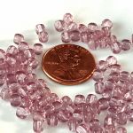 Cube Beads:4mm Light Amethyst [100]