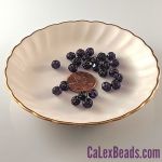 Rose Bud Beads:5x6mm Tanzanite [25]