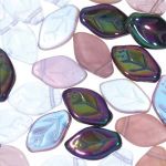 Leaf Beads 7x12mm:Lilac Mix [25]