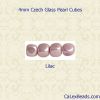 Pearl Beads 4mm Cube:Lilac [50]