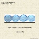 Fire Polished Beads:6mm Alexandrite [50]