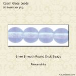 Druk Beads:6mm Alexandrite [50]