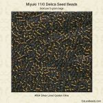 Delica 11/0:0604 Golden Olive, Silver Lined [5g]