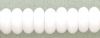 Czech Glass 4mm Rondell Beads:Opaque White [100]