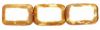 Rectangle Bead:8x12mm White, Opaque Picasso [10]