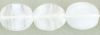 Czech Glass 12x9mm Flat Twisted Oval Beads:Opal White [25]