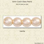 Pearl Beads 6mm:Vanilla [50]