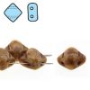Silky Beads 6mm 2-Hole:Beige, Opaque Picasso