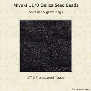 Delica 11/0:0715 Taupe, Transparent [5g]