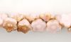 Czech Glass 7mm Button Flower Beads:Celsian Opal Soft Peach [50]