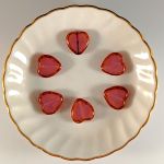 Heart Table Cut Beads 15mm:Opal Pink Picasso [6]