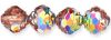 Fire Polished 7x8mm Rose Bud Beads:Rosaline Vitral [25]