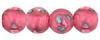 Czech Glass Lampwork Flower Beads:Rosaline [ea]