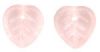 Czech Glass 10mm Heart Leaf Beads:Rosaline [50]
