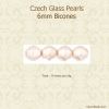 Pearl Beads 6mm Bicone:Rose [50]