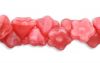Czech Glass 7mm Button Flower Beads:Opaque Honeysuckle [50]
