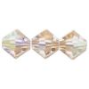 Swarovski 5328:3mm Light Peach, AB [ea]