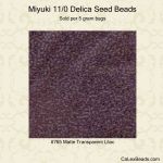 Delica 11/0:0765 Lilac, Matte Transparent [5g]