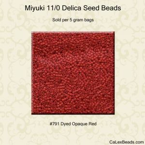 Delica 11/0:0791 Red, Dyed Opaque [5g]