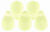 Czech Glass 6x4mm Teardrop Beads:Matte Jonquil [100]