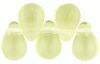 Czech Glass 6x4mm Teardrop Beads:Jonquil [100]