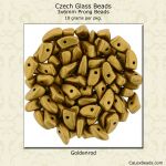 CLOSE OUT:3x6mm Prong Beads, Goldenrod [10g]