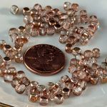 Cube Beads:4mm Apollo Gold [100]