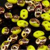 SuperDuo Beads, 2.5x5mm Limon Apollo Gold [10g]