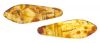 Dagger Beads 5x16mm 2-Hole:Crystal, Picasso [50]