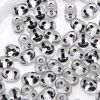 SuperDuo Beads, 2.5x5mm Jet Lined Crystal [10g]