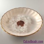 Rose Bud Beads:5x6mm Crystal [25]