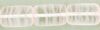 8x12mm Table Cut Rectangle Beads:Crystal/Pink Striped [ea]