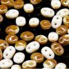 SuperDuo Beads, 2.5x5mm Chalk Celsian [10g]