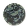 Cabochon, Czech Glass:24mm Round Jet Picasso [ea]