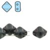Silky Beads 6mm 2-Hole:Jet, Opaque Picasso [40]