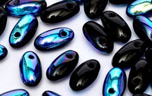 Rizo Beads, 2.5x6mm:Jet AB [10g]