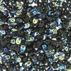 SuperDuo Beads, 2.5x5mm Jet AB [10g]