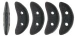 Crescent Beads 3x10mm 2-Hole:Jet Black, Opaque [10g]