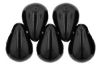 Czech Glass 6x4mm Teardrop Beads:Jet [100]