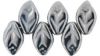 Leaf Beads 7x12mm:Hematite [25]