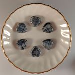 Heart Table Cut Beads 15mm:Silk Grey [6]