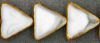 12mm Table Cut Triangle Beads:Light Grey Picasso [ea]