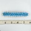 Barrettes:Fan Out, Aquamarine Opal w/Swarovski 4" [ea]