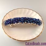 Barrettes:Tiny Bubbles, AB Cobalt Blue 3" [ea]