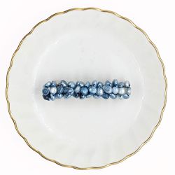 Barrettes:Limited Edition, Fresh Water Pearl Steel Blue 2" [ea]
