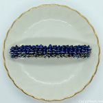 Barrettes:Tri Peaks Sapphire Vitrial 3" [ea]
