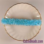 Barrettes:Fan Out, Turquoise (Opal) 3" [ea]