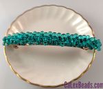 Barrettes:Tiny Bubbles, Teal 4" [ea]